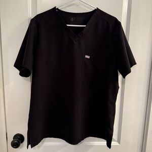 Figs Catarina One-Pocket Scrub Top Black XL